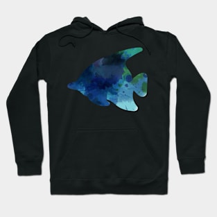 Colored fish. Hoodie